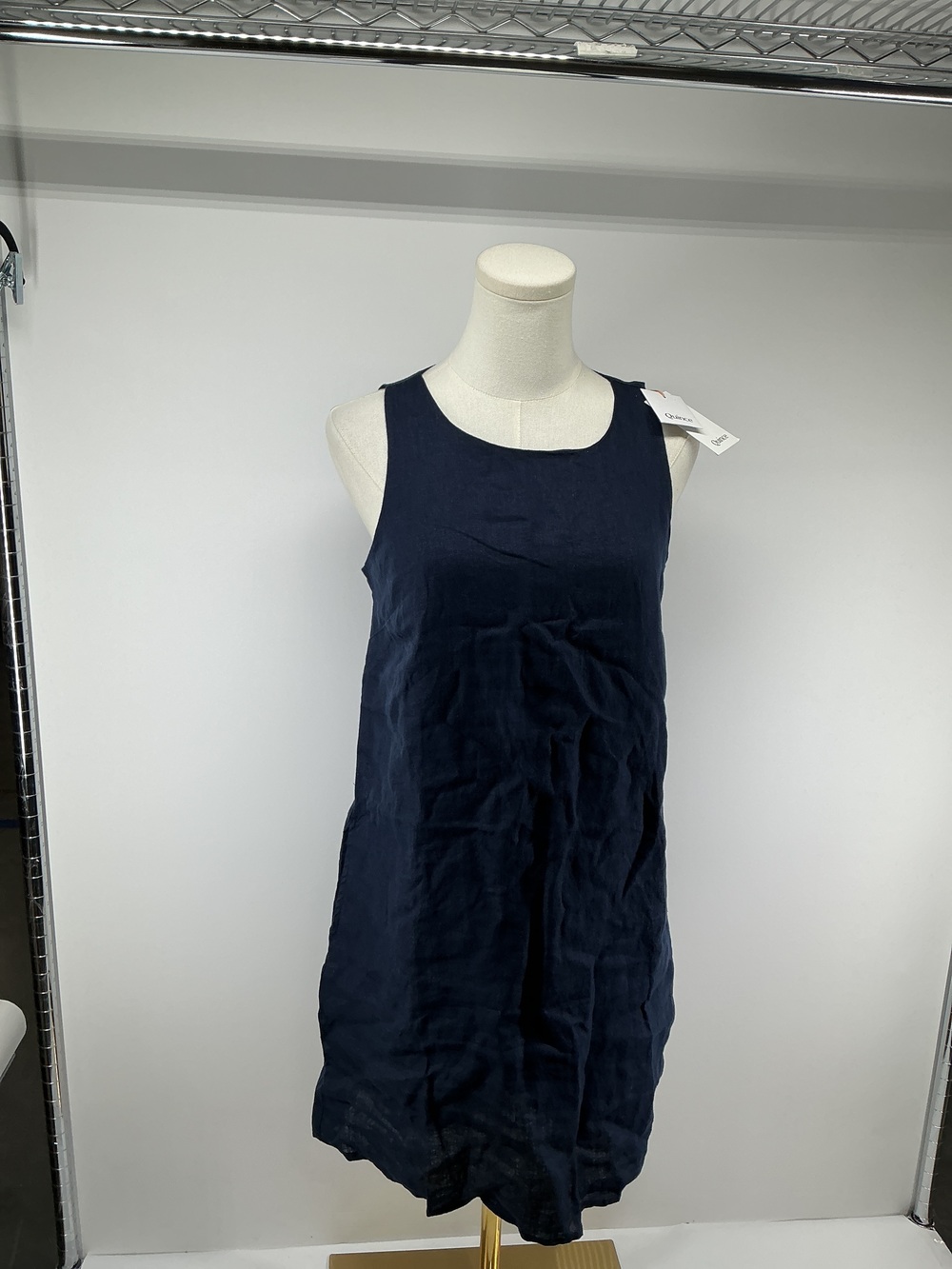 100% European Linen Tank Mini Dress